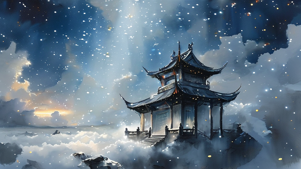 夜宿山寺