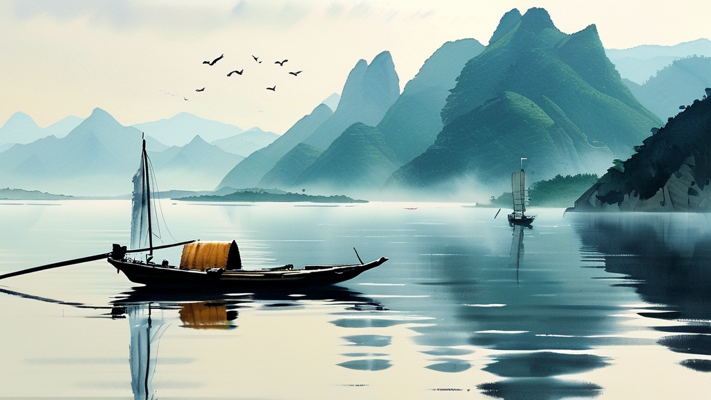 晚泊浔阳望庐山