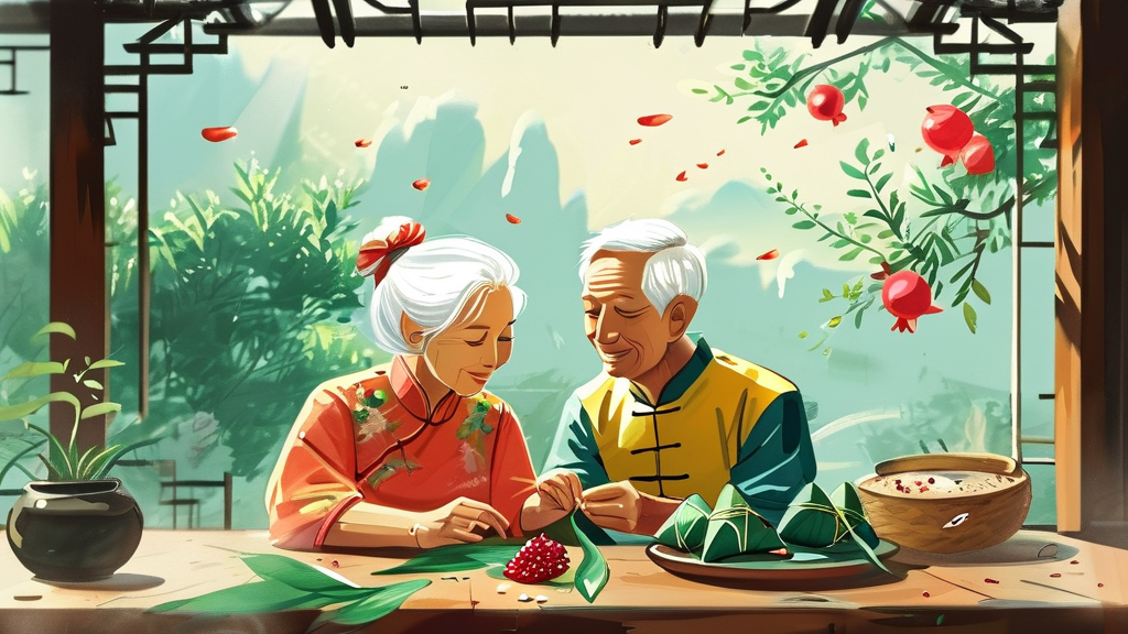 端午日礼部宿斋有衣服彩结之贶以诗还答