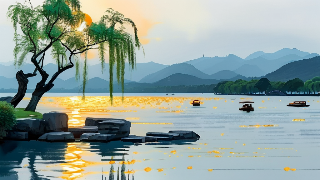 欲把西湖比西子,淡妆浓抹总相宜。